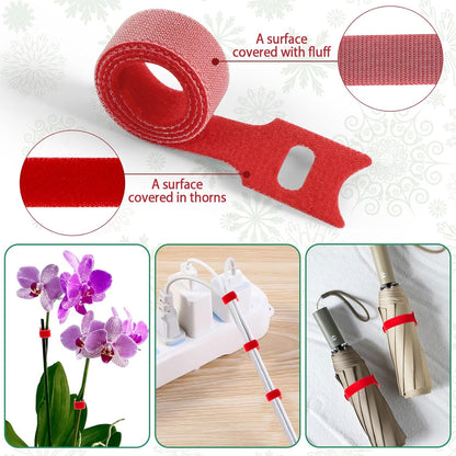 100 Pcs Christmas Garland Ties 12Inch Adjustable Holiday Garland Twist Ties for Holiday Halloween