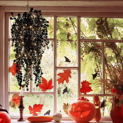 Black Hanging Flowers with Lights Faux Hanging Plants Black Artificial Hanging Plant Fake Greenery