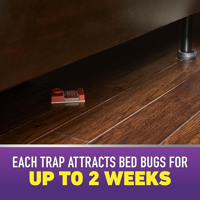 Ortho Home Defense Max Bed Bug Trap, Detect Bed Bugs in Homes and While Traveling, 2 Traps in Each