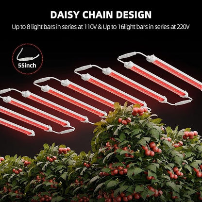 Spider Farmer LED Plant Grow Light GlowR80, 3.2ft Deep Red Supplemental Lighting Bar for Indoor
