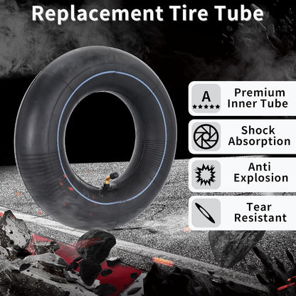 RUTU 4.00-6 Tube 4.10/3.50-6 Heavy Duty Inner Tube with TR87 Bent Valve Stem Replacement for Go