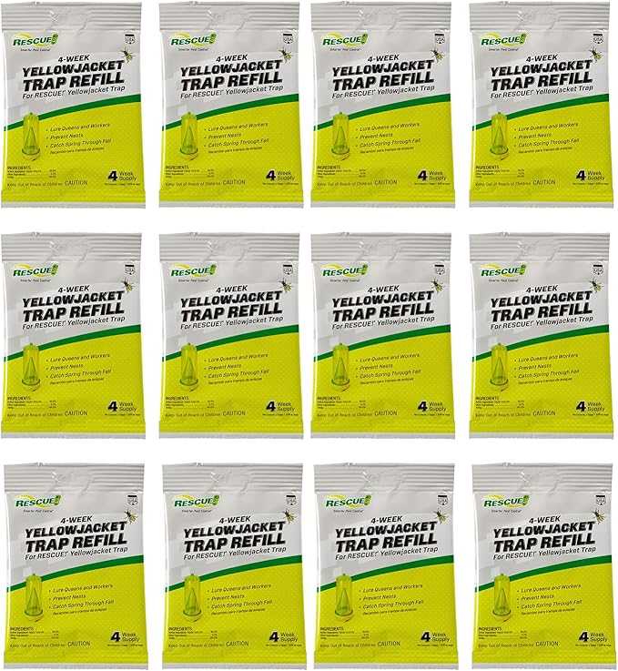 RESCUE! Yellowjacket Attractant – 4 Week Supply - 12 Pack