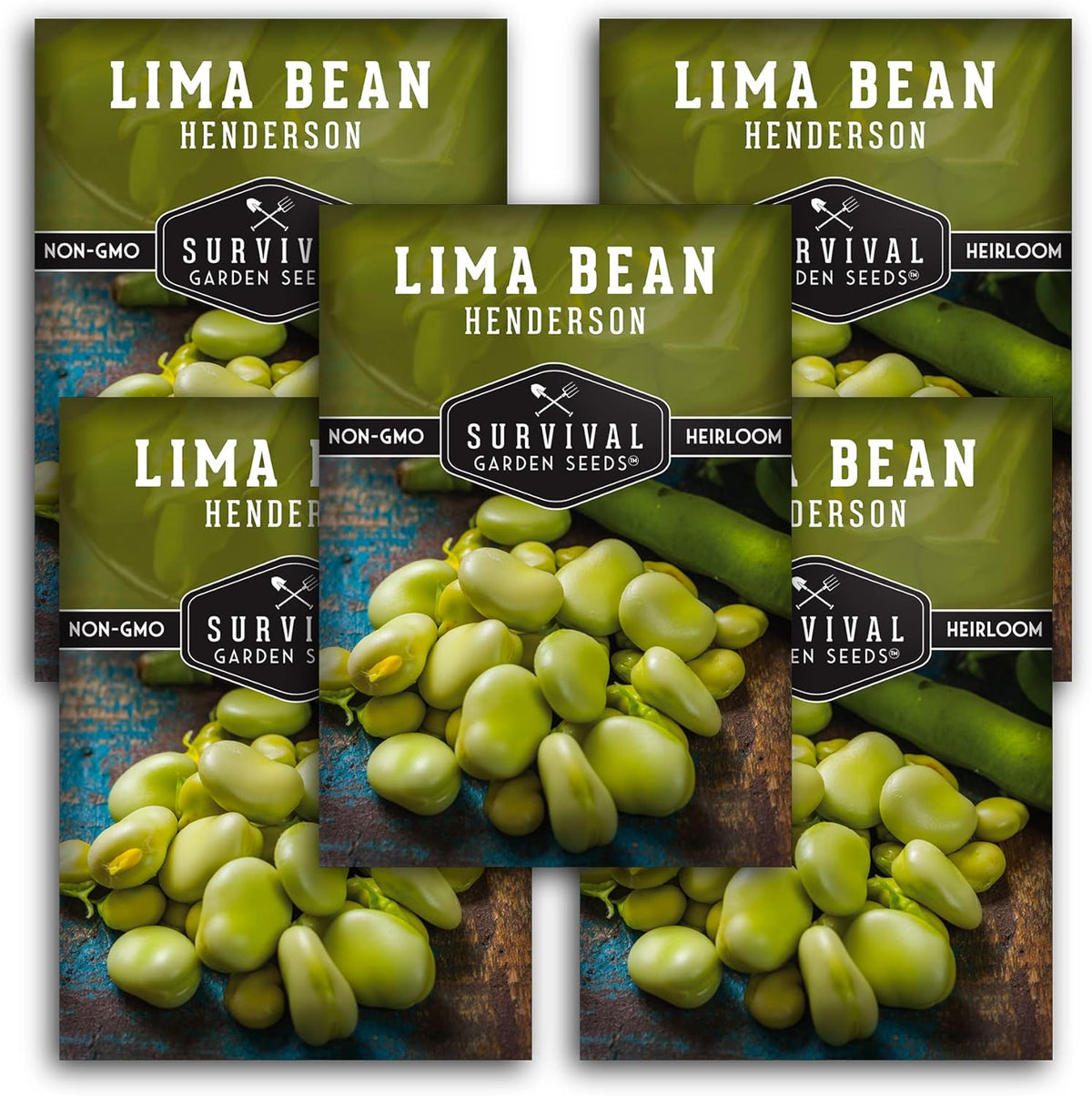 Lima Bean Seeds for Planting – Henderson Butter Bean Seeds for Gardens & Classroom Science