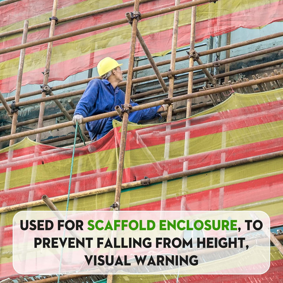 2 Rolls 3.3' x 164' Safety Construction Fence Net HDPE High Visibility Temporary Barrier Netting