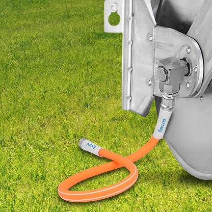 Fevone 100 ft x 5/8" Heavy Duty Garden Hose, Drinking Water Safe, Flexible & Kink-Free Hybrid