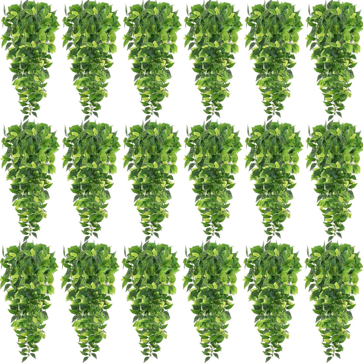 Hoteam 18 Pcs Artificial Hanging Plants 32 Inch Fake Ivy Vines with Fake Leaves Patio Artificial