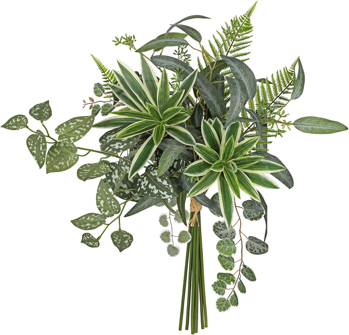 DILATATA Artificial Greenery Stems Box Set, 5 Kinds Mixed Eucalyptus Leaves Trailing Vine Plant