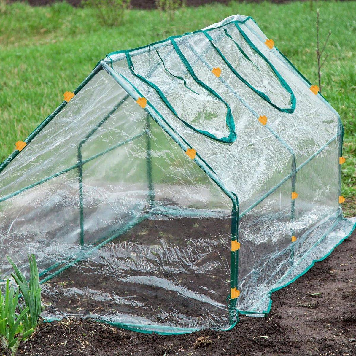uxcell Greenhouse Clamps for 5/8inch PVC Pipe, 20pcs Greenhouse Film Clamps Shading Net Rod Clip