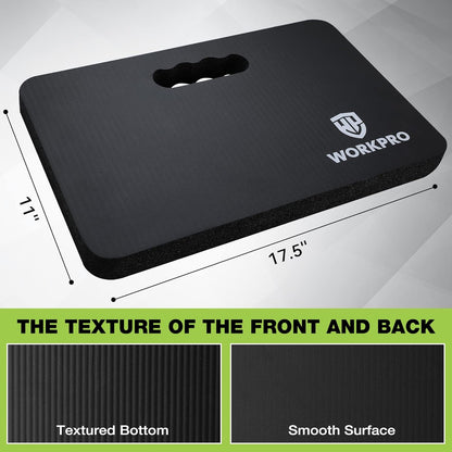 WORKPRO Extra Thick Kneeling Pad, 2-Pack, Soft Foam Cushioning for Knee, Large Foam Kneeler Mat for