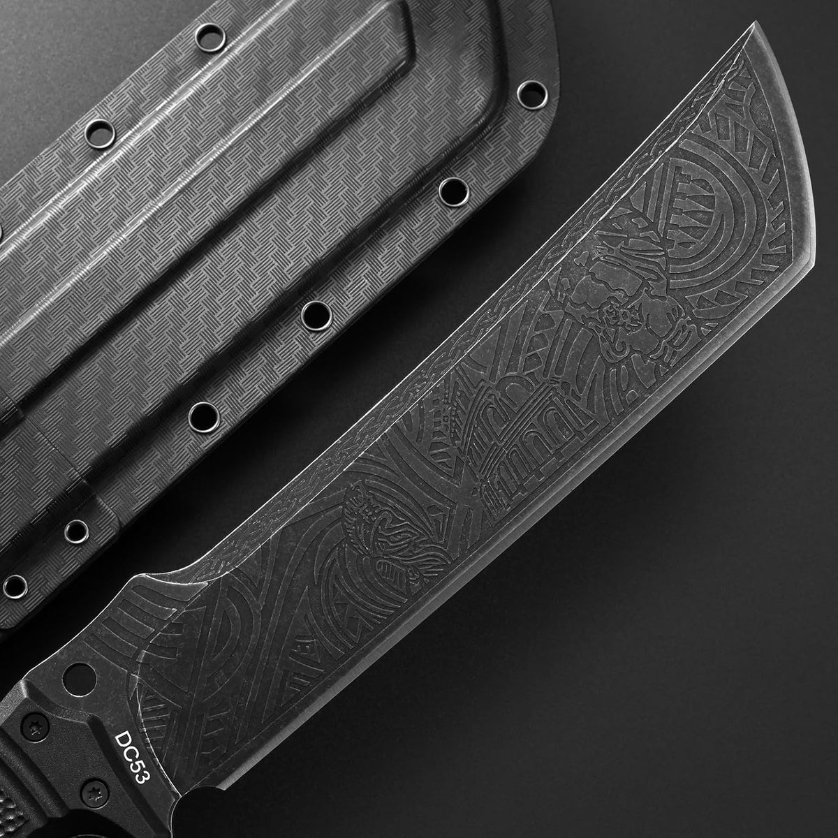 GTK1 Fixed Blade Knife DC53 Steel Blade Nylon Fiberglass Handle Full Tang EDC Tool Knifes for