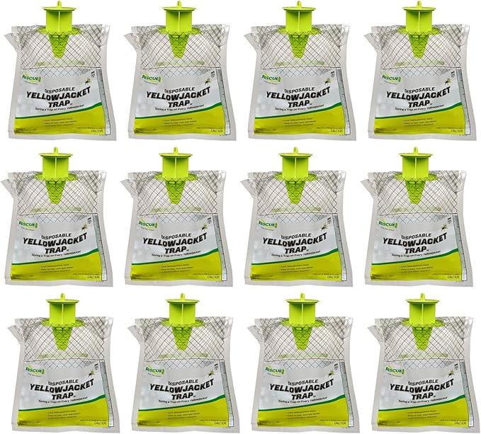 RESCUE! Disposable Yellowjacket Trap - Mountain & Pacific Formula - 12 Traps
