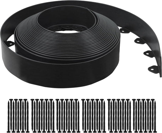 Gardzen Landscape Edging Kit, 60-Foot Long, 3-Inch Tall, No Dig Garden Edging Border for Flower