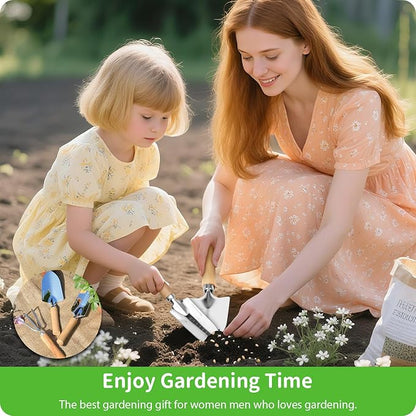 Garden Tool Set, 3 Pieces Gardening Kit with Garden Plant Twist Tie and Plastic Plant Tag