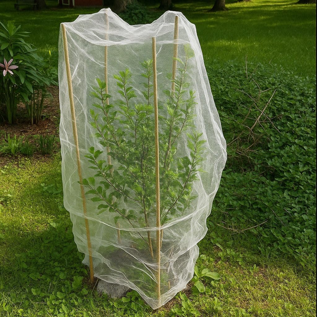 Fruit Tree Protection Bags 4x4.5 FT in 4 Pack | Multiple Size Garden Netting for Fruit & Vegetable