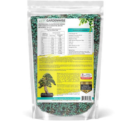 Slow-Release Bonsai Fertilizer with Essential Micronutrients - Professional Grade Bonsai Tree
