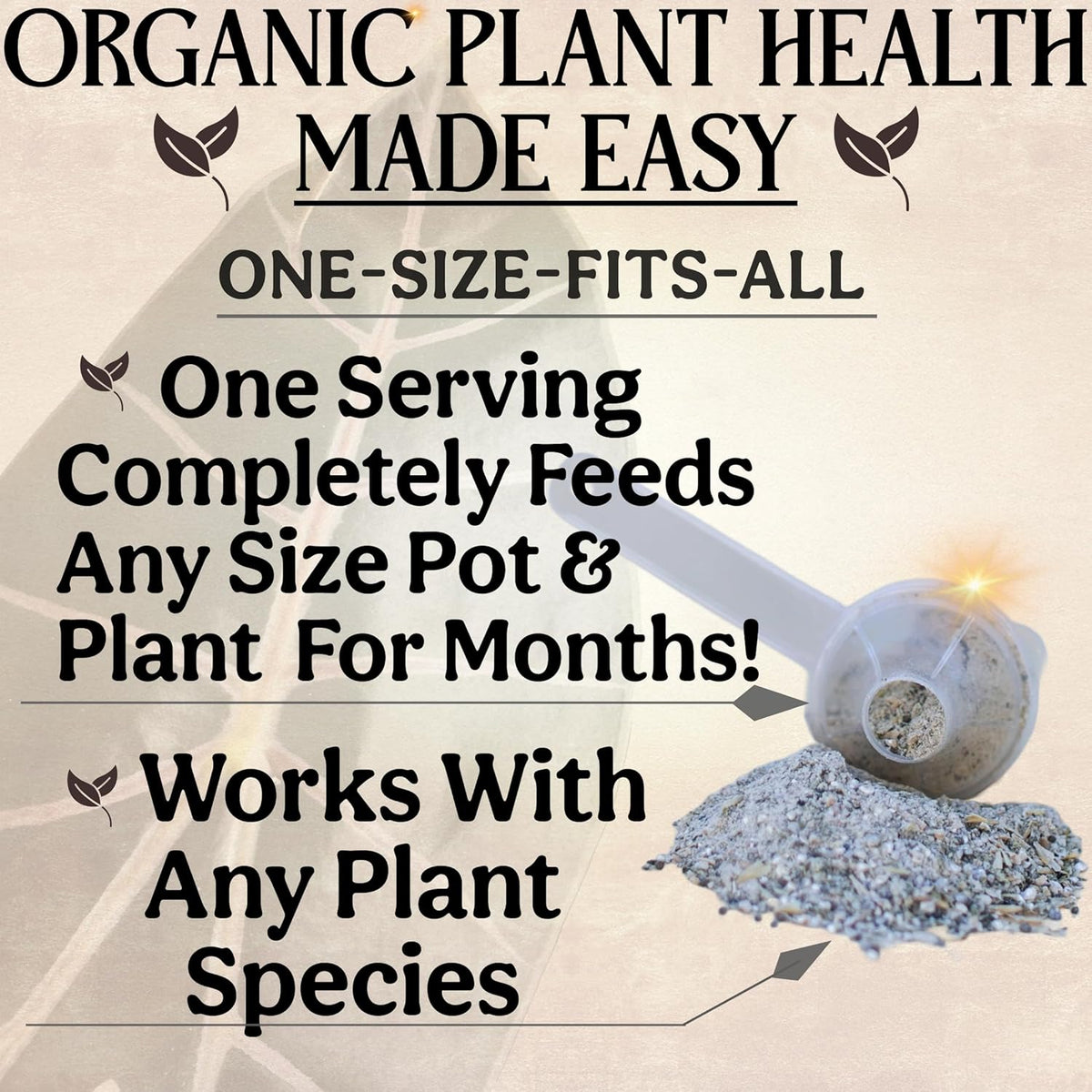 The All-in-One Complete Organic Plant Food, Indoor Plant Food for Houseplants, Organic Fertilizer
