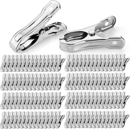 120 Pcs Garden Clips, Greenhouse Clamps, Stainless Steel Greenhouse Clips for Netting, Heavy Duty