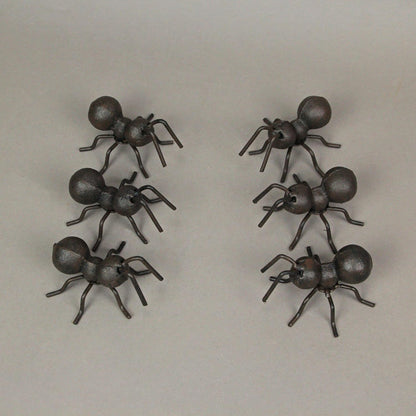 Set of 6 Cast Iron Ant Sculptures Home Garden Decor Metal Outdoor Statue Yard Art