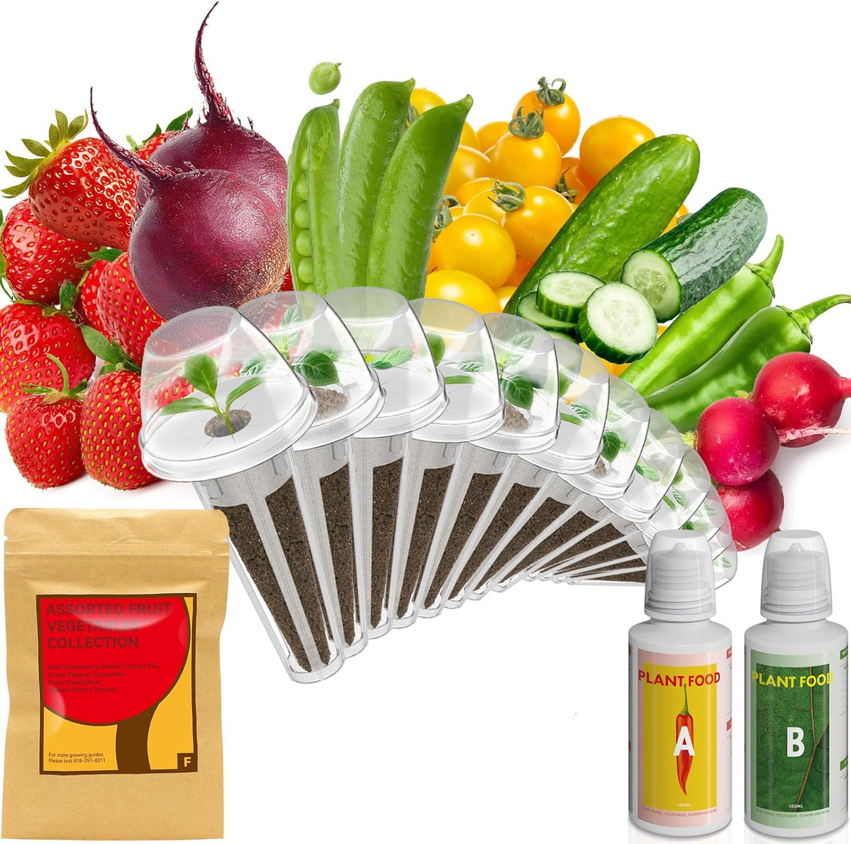 inbloom Fruit Seed Pod Kit for AeroGarden, Ahopegarden, GARDENCUBE, MUFGA, iDoo Hydroponics Growing