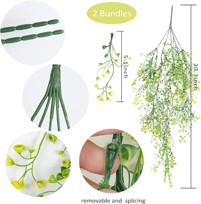 RECUTMS Artificial Plants Fake Hanging Plants for Outside Ivy Plant for Outdoor UV Resistant for
