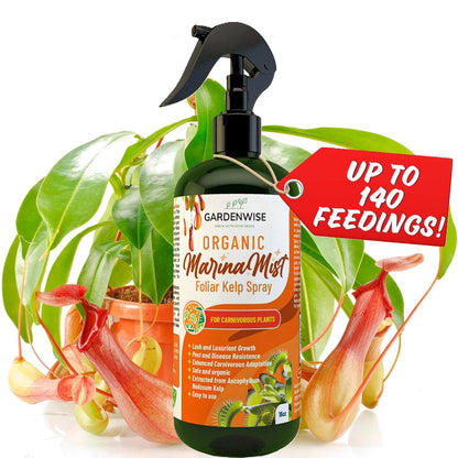 100% Organic Marina Mist Carnivorous Plant Food | Liquid Kelp Foliar Spray for Plants - Kelp