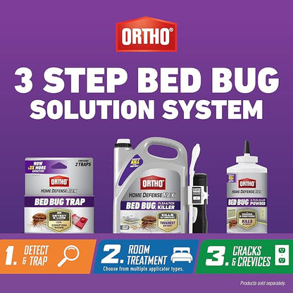 Ortho Home Defense Max Bed Bug Trap, Detect Bed Bugs in Homes and While Traveling, 2 Traps in Each