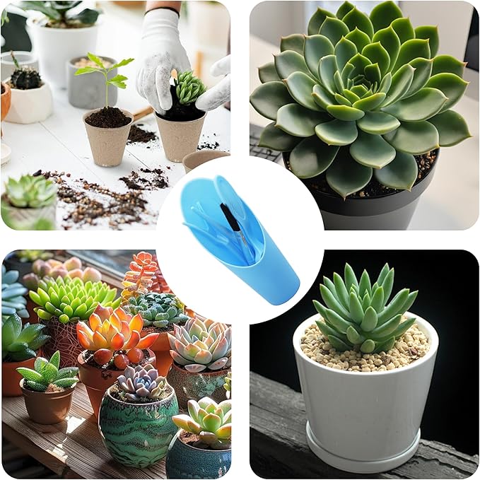 5Pcs Mini Succulent Tools Set, Plastic Garden Hand Tools Kit for Indoor Plant Care, Succulent
