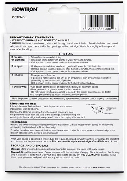 Flowtron MA-1000 Octenol Mosquito Attractant Cartridge, Compatible with BK-15, BK-40, BK-80
