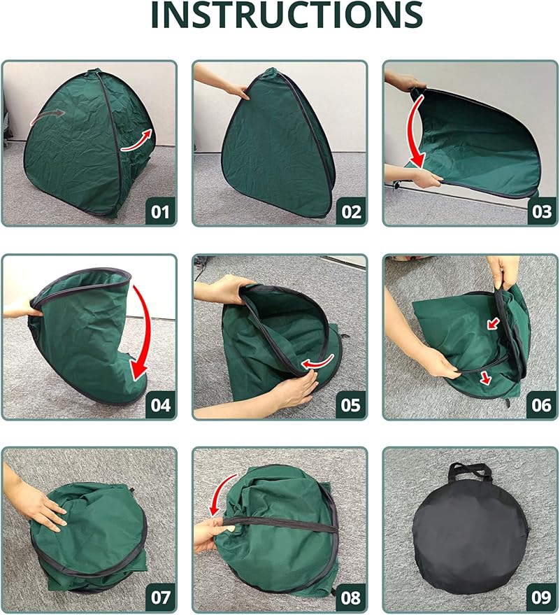 2 Pcs Pop Up Shrub Covers Frost Protection Tent, 30" x 28" x 28" Winter Plant Cover Freeze