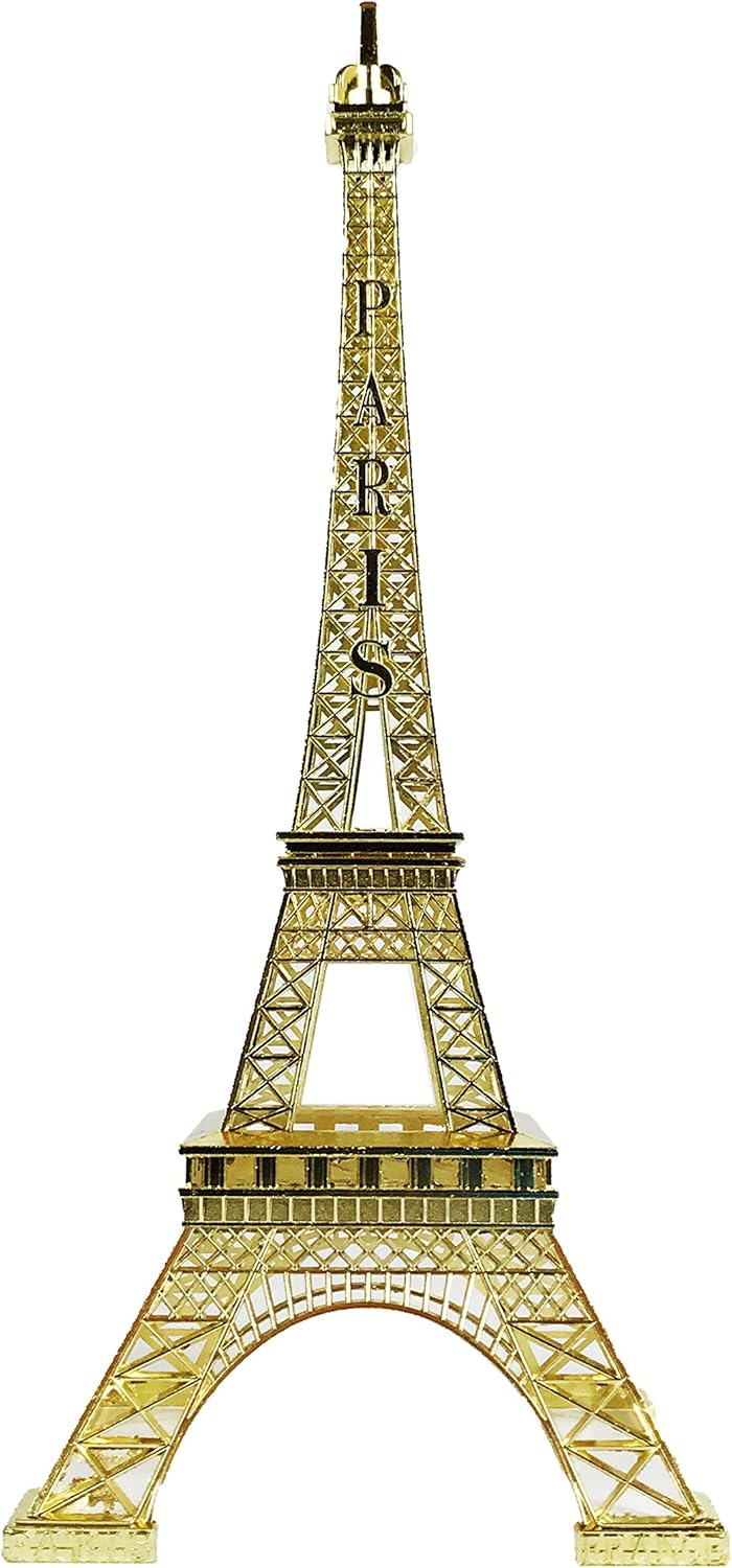 allgala 24" Eiffel Tower Statue Decor Alloy Metal, Gold