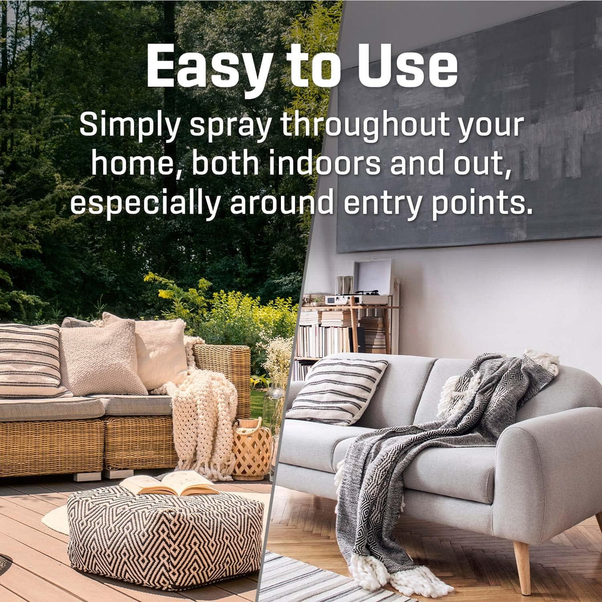 Exterminators Choice Moth Defense Spray - 32 fl oz - Natural Lemongrass & Citronella - Moth Spray