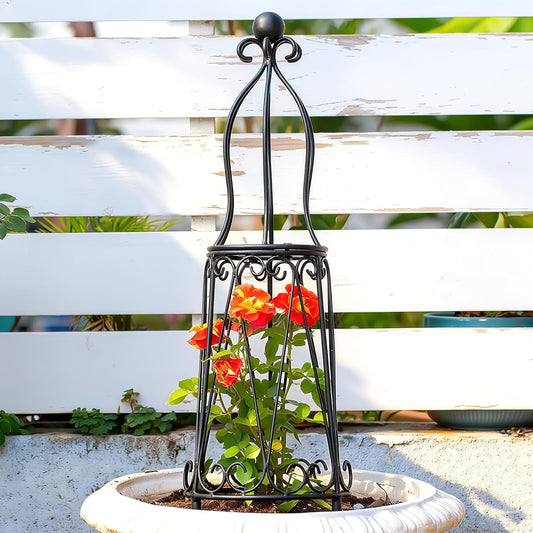 Indoor Plant Trellis for Potted Plants - Plant Support & Garden Decor Obelisk for Climbing Pothos