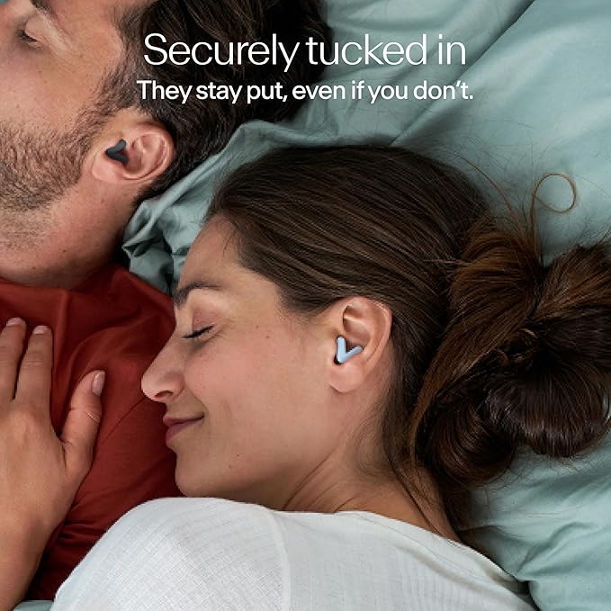 Alpine Silence Earplugs for Sleep, Focus & Travel - V-Shape Snug Fit & Soft Oval Tips – 4 Sizes