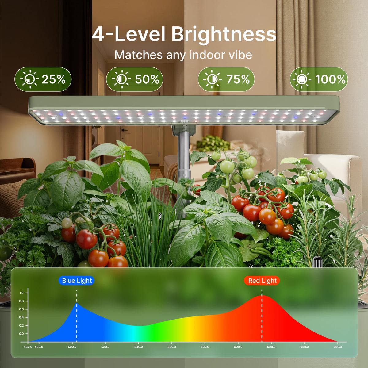 SUNCOZE Hydroponics Growing System, Compact 12 Pods Indoor Garden, Green