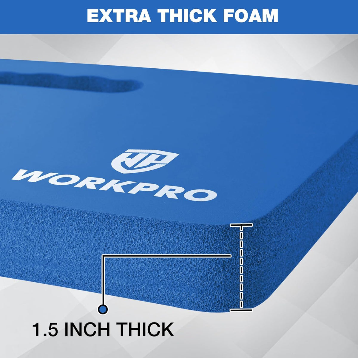 WORKPRO Extra Thick Kneeling Pad, 2-Pack, Soft Foam Cushioning for Knee, Large Foam Kneeler Mat for