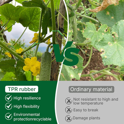 100 Feet Green Soft Plant Tie - 2.5mm Flexible Twist Garden Wire for Climbing Plants, Tomatoes
