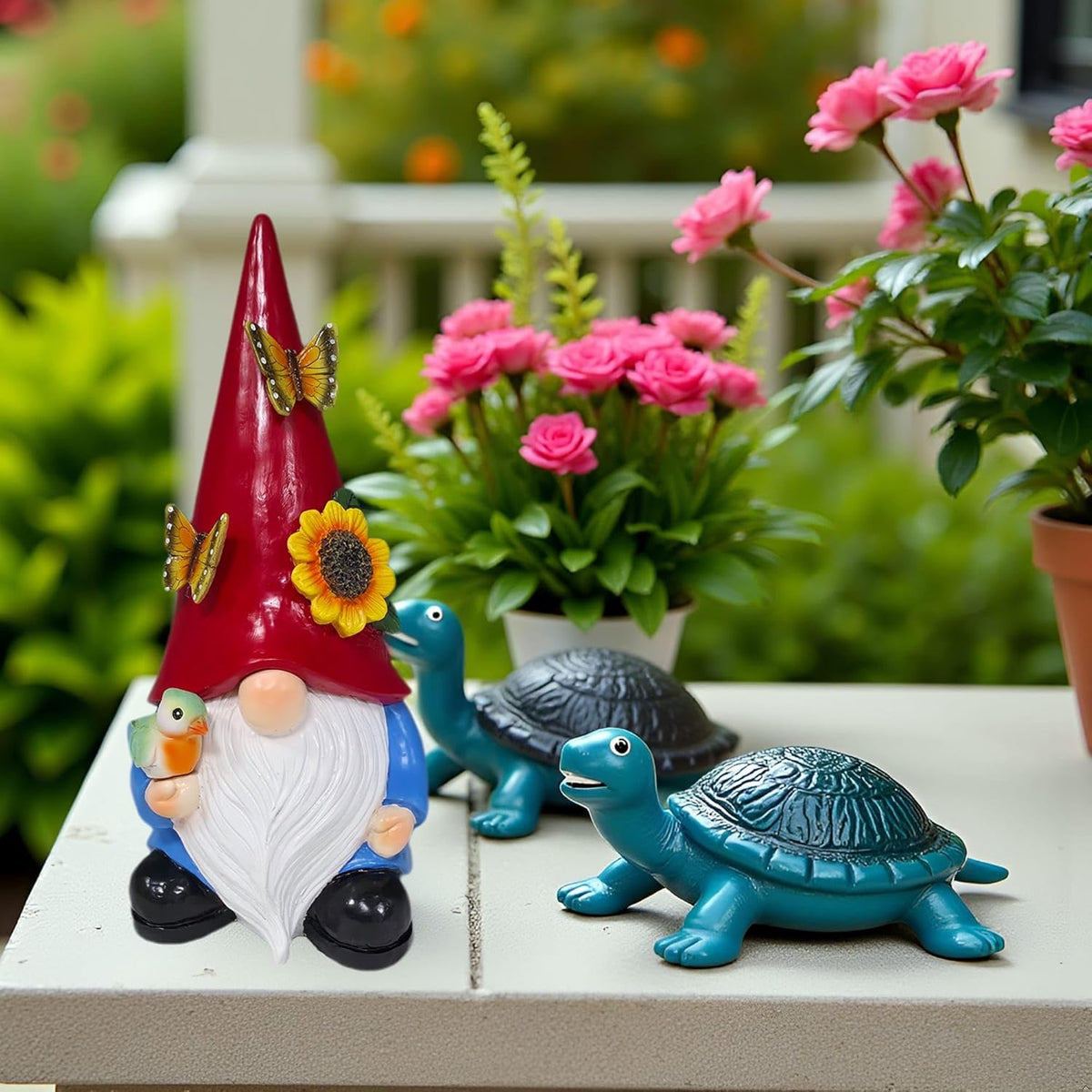 Key Hider Outdoor Garden Gnomes Statue Hide A Key Outside Gnome Figurine Decor For Yard Lawn Hidden