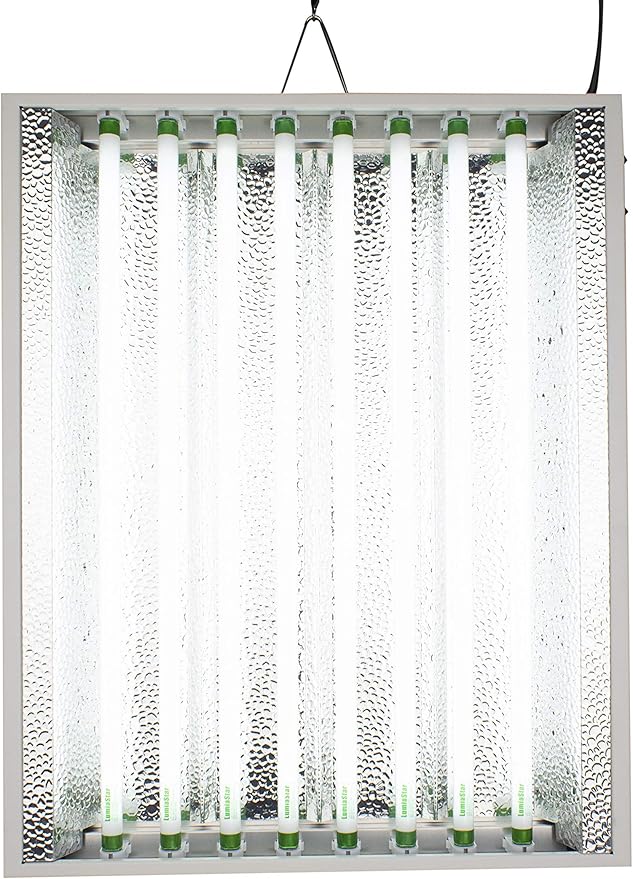 2Ft X 18In 8Lamps 200W to T5 Fluorescent Grow Lights with 6500K Sun Light Grow Lamps and 20000