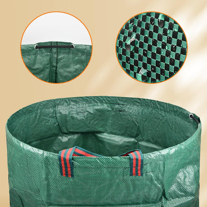 CAMPFIRE 3 Pack 72gallon Garden Waste Bags (H30, D26 Inches) With Handles, Heavy Duty Leaf Bags