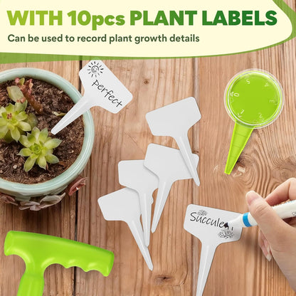 Seed Planter Tool, 6.9" Dibber Garden Tool, Plastic Dibbler Tools for Planting, Seed Dispenser
