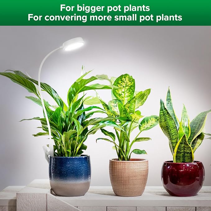 SANSI Grow Lights for Indoor Plants, Pot Clip LED Plant Light for Growing Full Spectrum, Plant