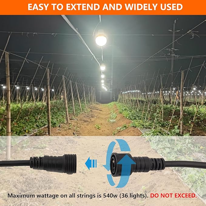 Grow Light Bulbs LED Growth Bulb A25 Full Spectrum String Plant Light Houseplant Growting Lamp