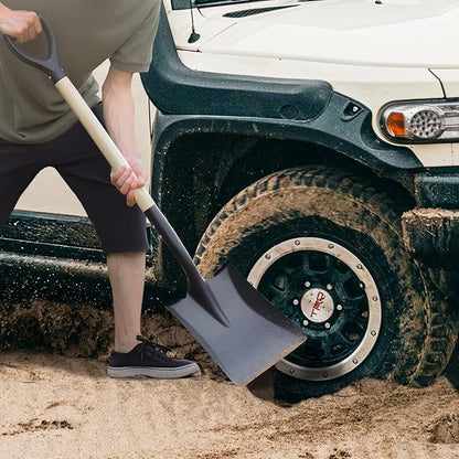 Square Shovel, Shovels for Digging with D-Handle, Overall 41-Inch Long Garden Shovel, Transfer
