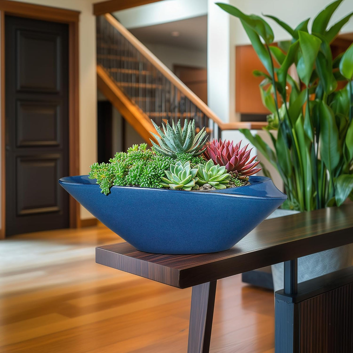 Bonsai Pot - 18 Inch Ceramic Planter for Indoor Outdoor Plants Bonsai Tree Pot Modern Large
