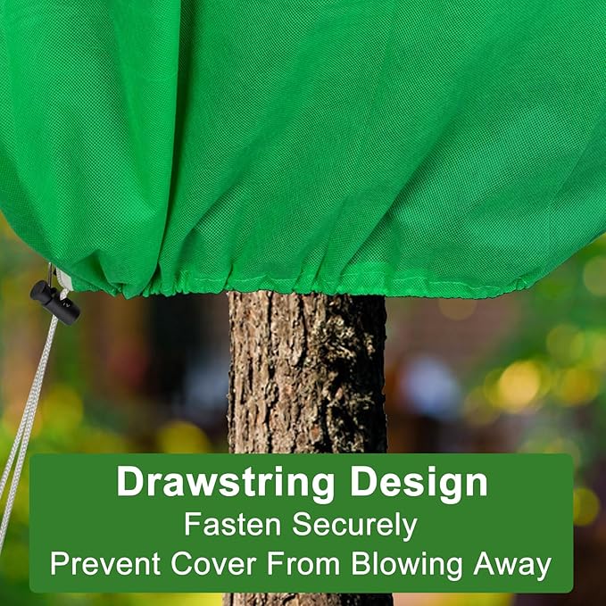 SPORTYOUTH 4 Pack Plant Covers Freeze Protection, 32" x 47.2" Winter Frost Blankets Cloth with