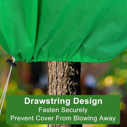 SPORTYOUTH 4 Pack Plant Covers Freeze Protection, 32" x 47.2" Winter Frost Blankets Cloth with