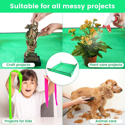 Extra Large Waterproof Potting Mat for Indoor Plant Transplanting and Mess Control, Table Top
