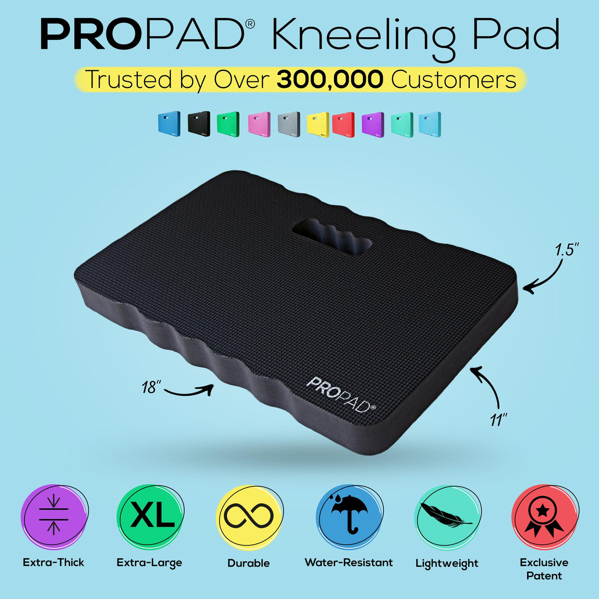 Thick Kneeling Pad, Garden Kneeler for Gardening, Bath Kneeler for Baby Bath, Kneeling Mat for