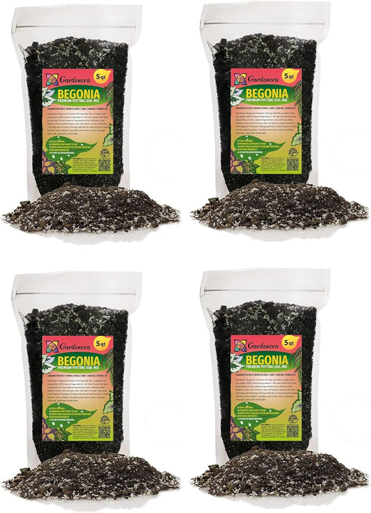 Gardenera Begonia Potting Mix - Unlock Robust Growth and Enchanting Blossoms with Our