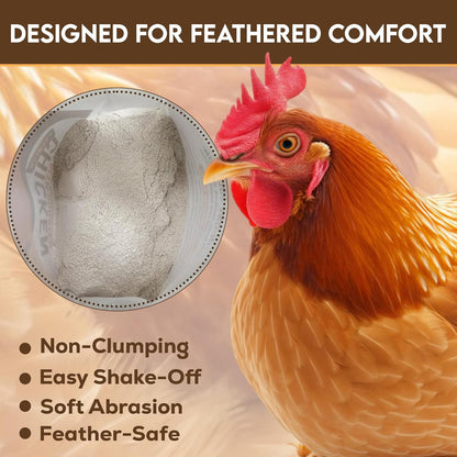 Chicken Dust Bath Sand Mix – Natural Poultry Dust for Feather & Skin Care | Diatomaceous Earth